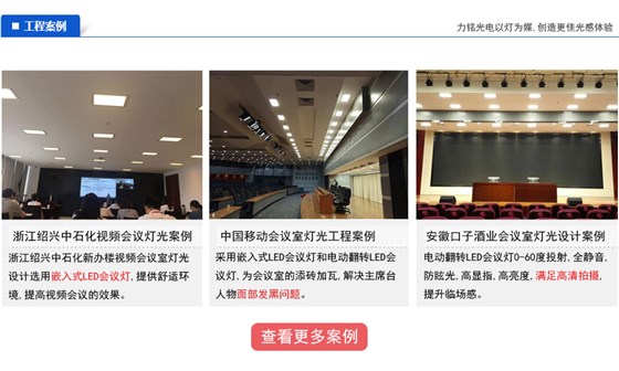 嵌入式LED會議燈工程案例